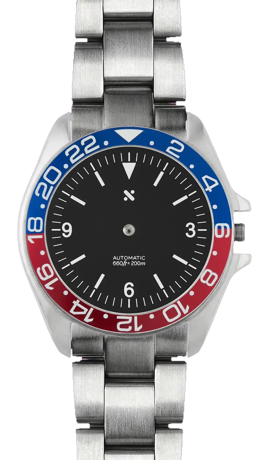 An Assemble Watches build — GMT Explorer dial with GS Dauphine polished hands